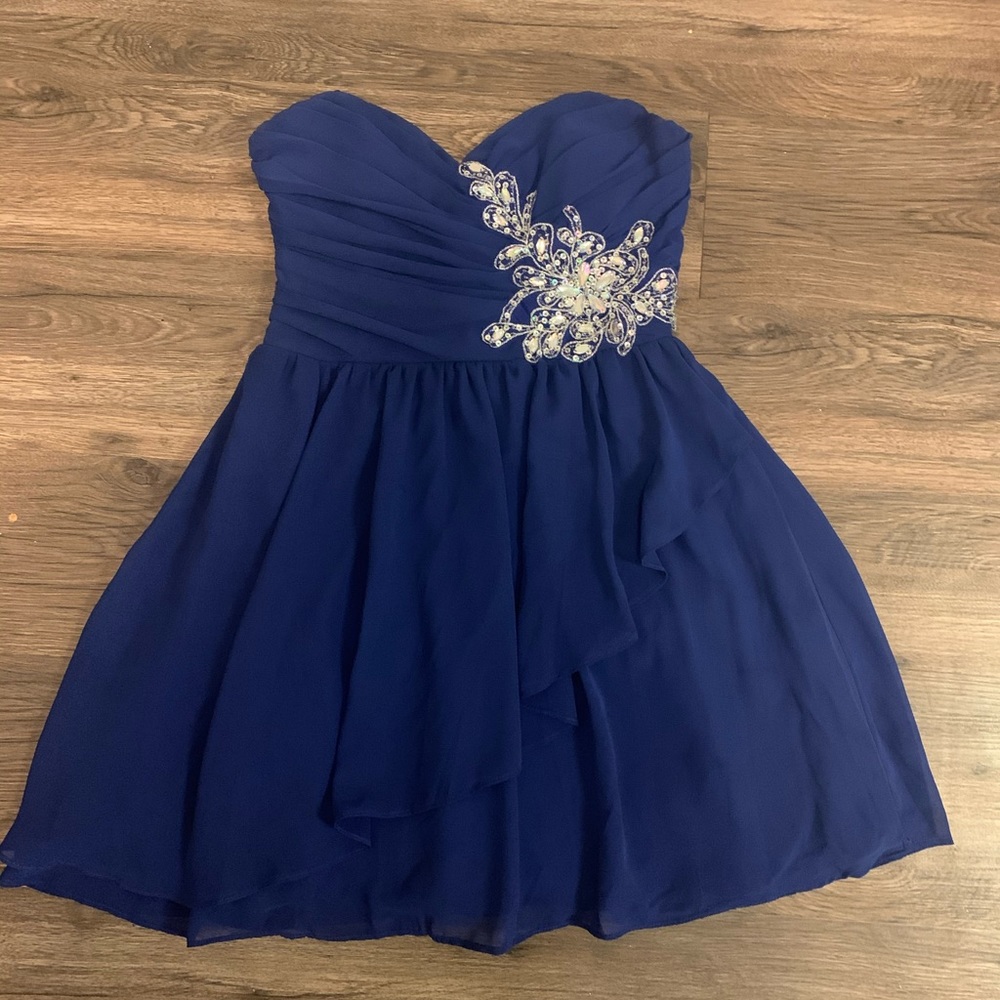 Blue beaded dress